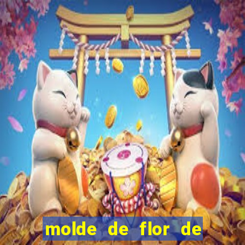 molde de flor de eva grande para imprimir